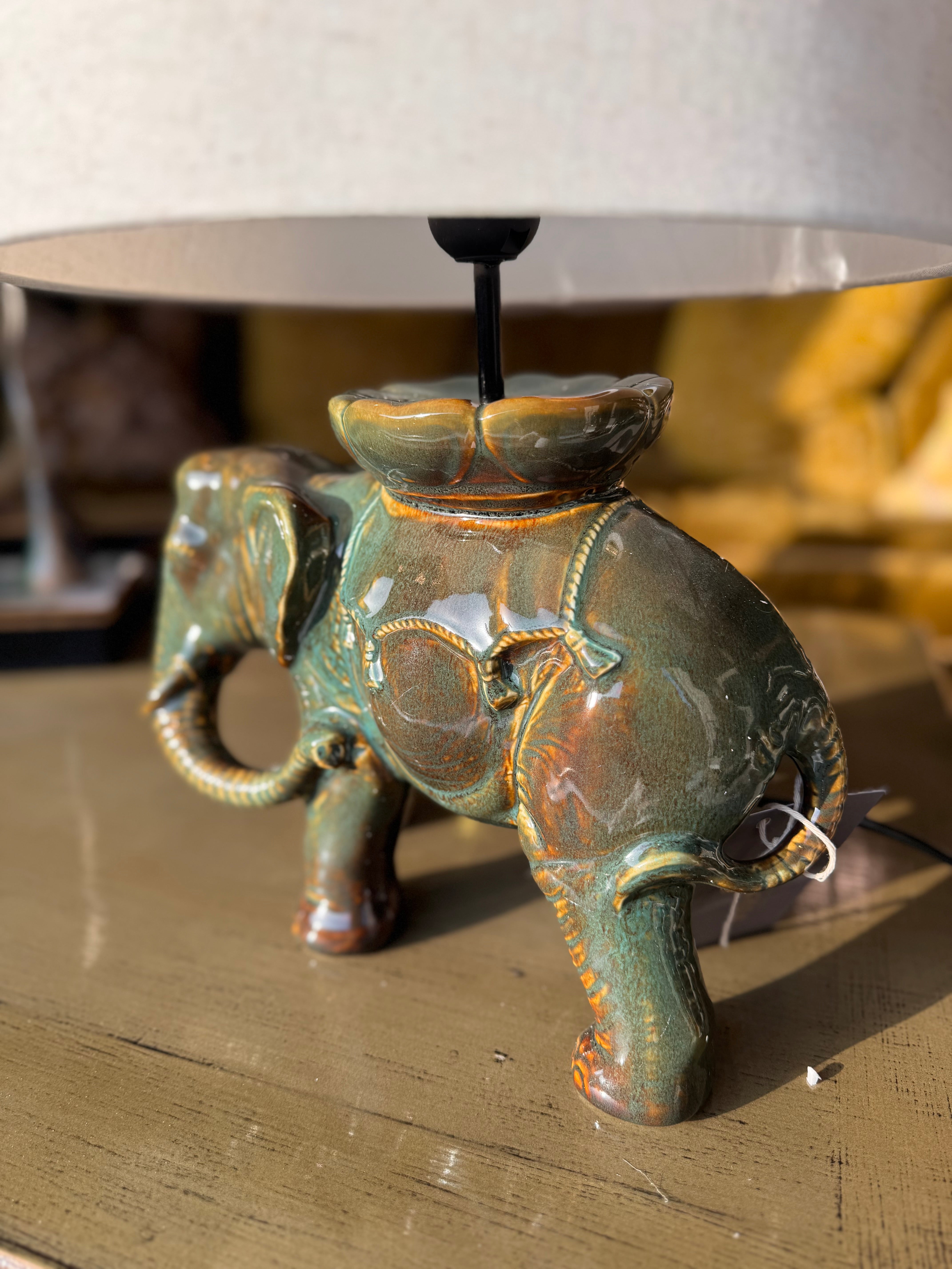 Nelly | Green Elephant Table Lamp