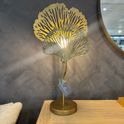 Golden Coral Gingko Lamp Tall
