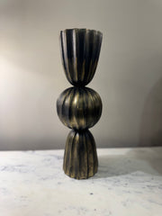 Zahir Black and Gold Vase