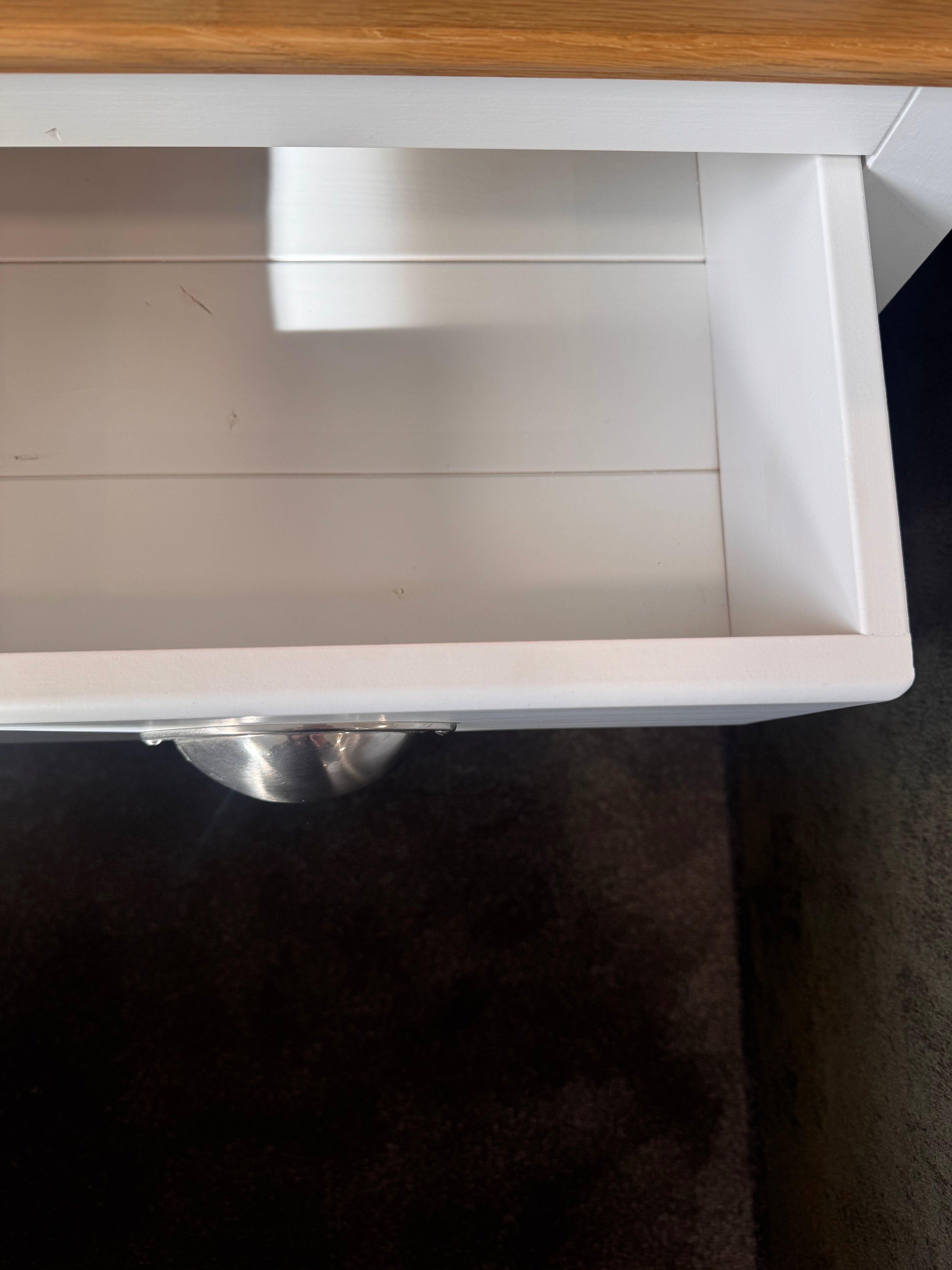 White & Oak  Bedside  | Clearance
