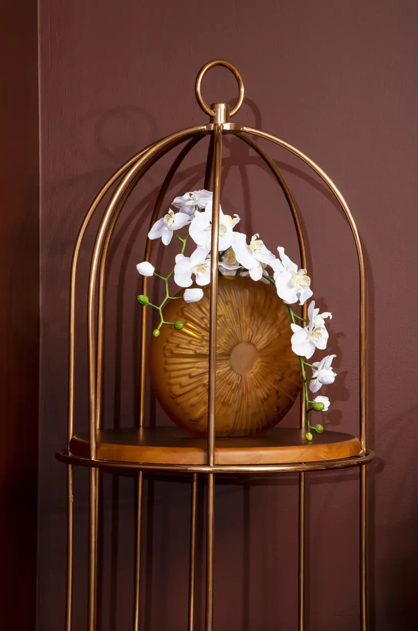 Hadia Glass Vase Amber