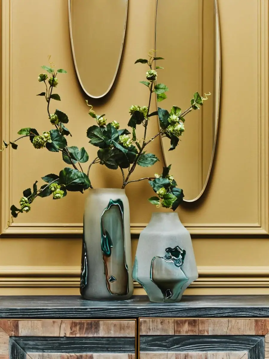 Hakan Tall Glass Vase