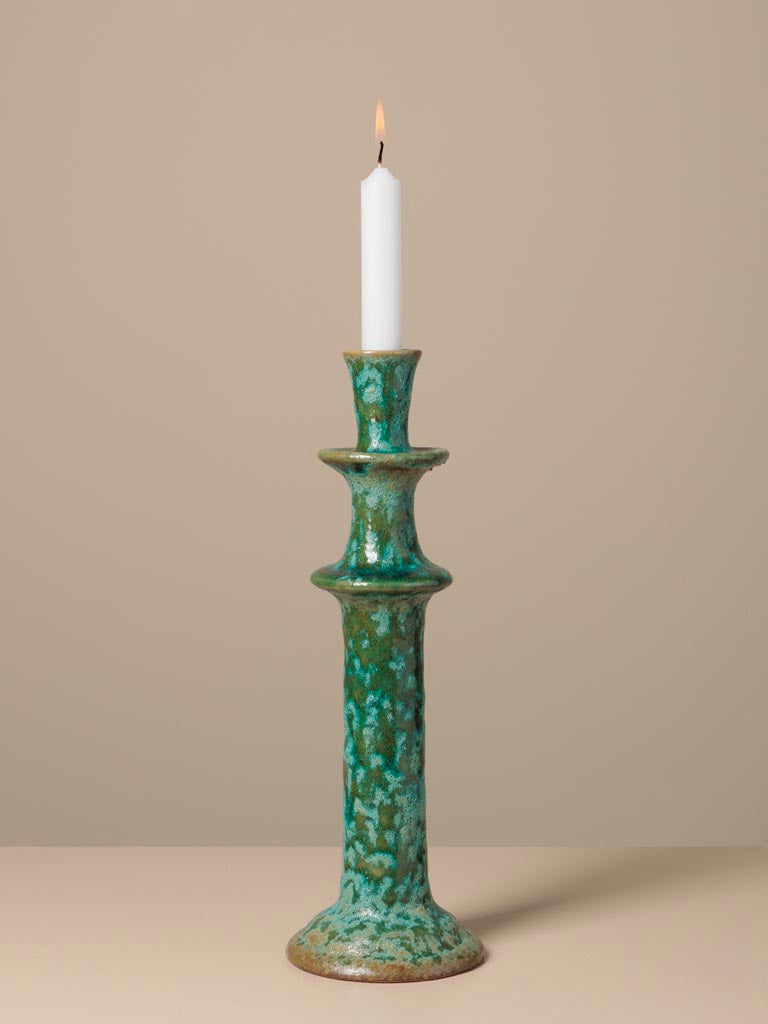 Olea Teal | Candle Holder