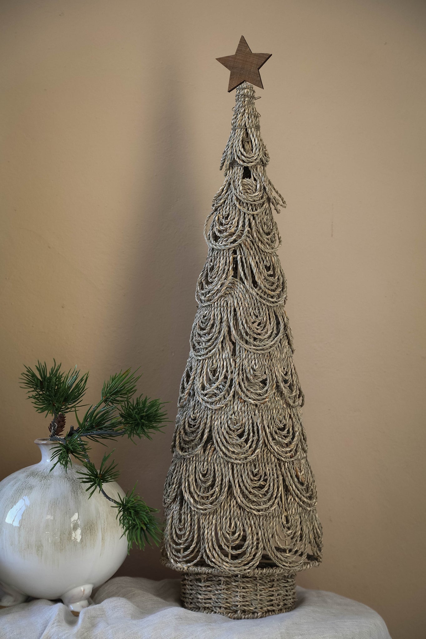 Kaidi Natural Seagrass Christmas Tree Medium