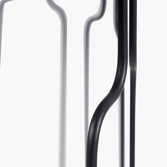 Caprisse Mirrored Glass & Graphite Console Tables