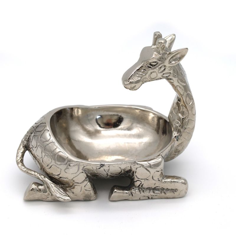 Giraffe Nibble Bowl  | Silver