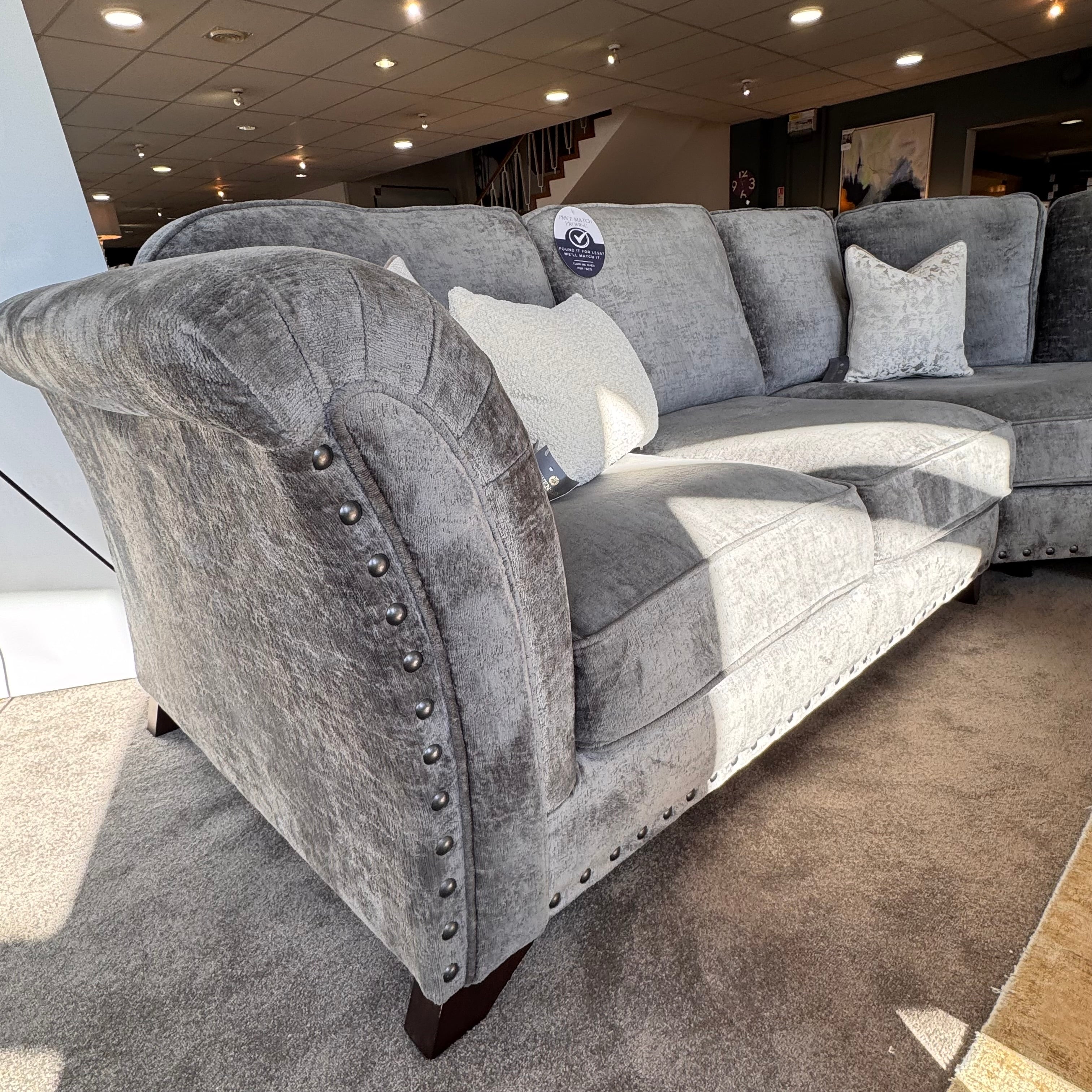 Vaughan Sofa | Grey Velvet
