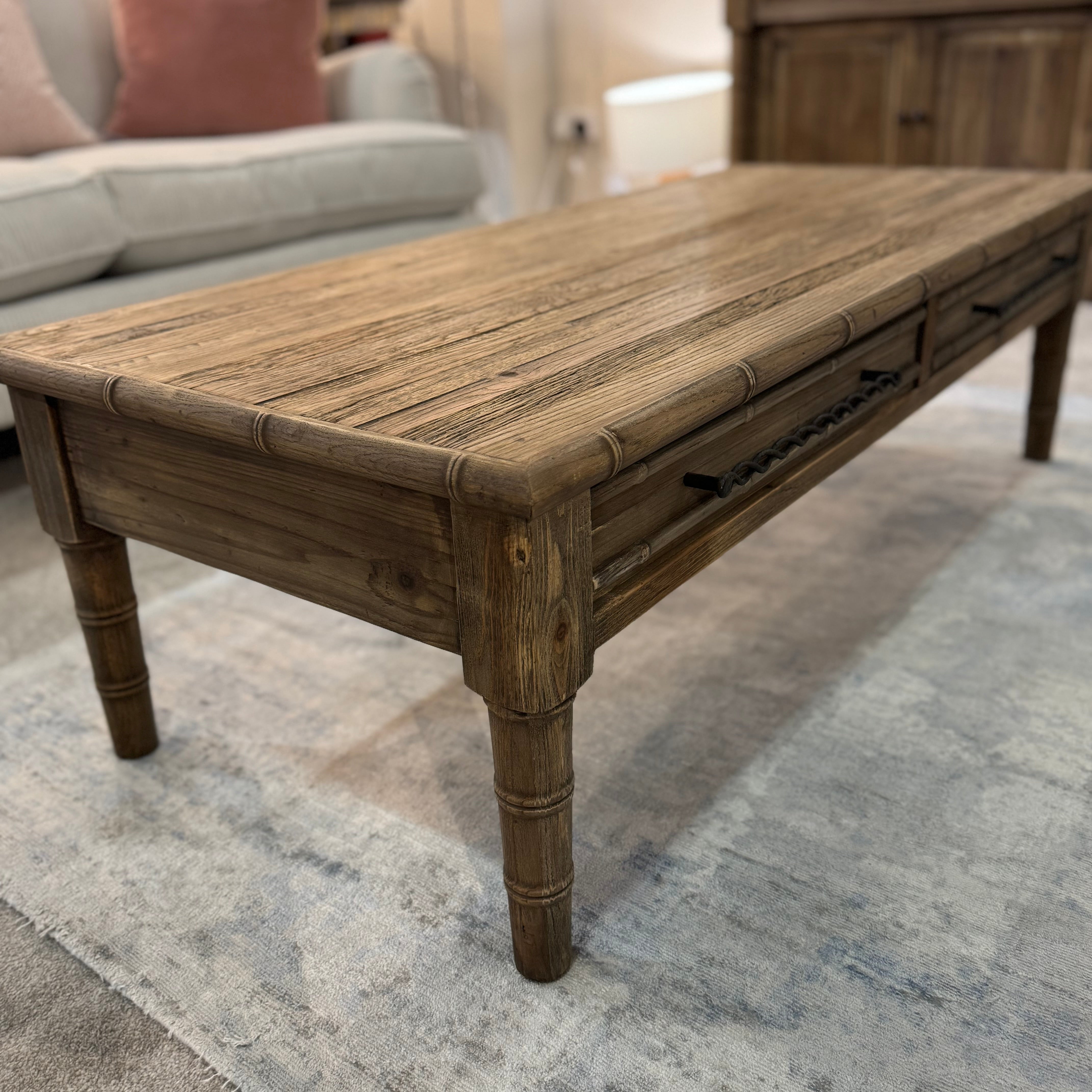 Bamboo Style Pine | Coffee table