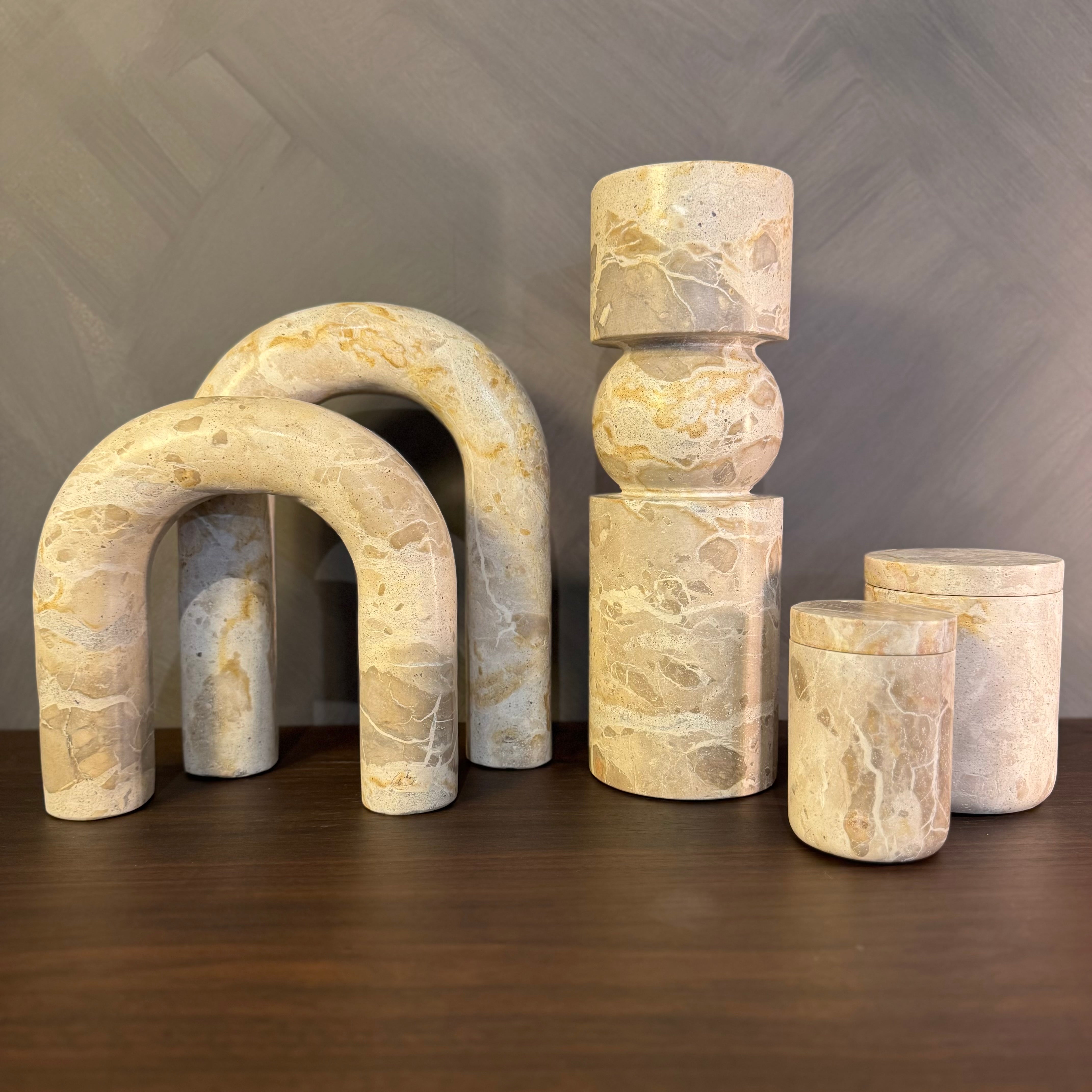 Neptune Marble Linen Sculpture