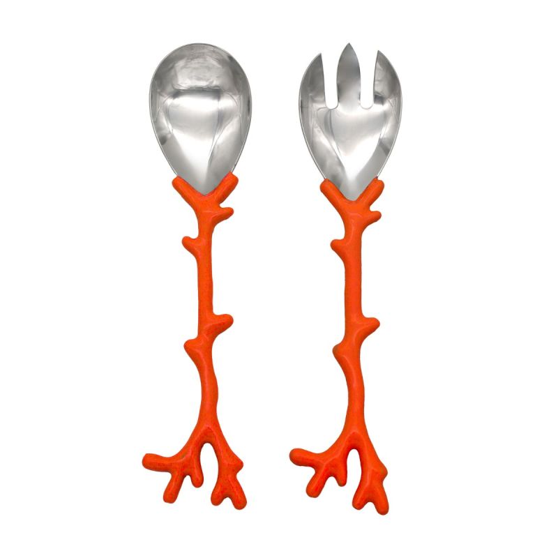 Coral  | Salad Servers