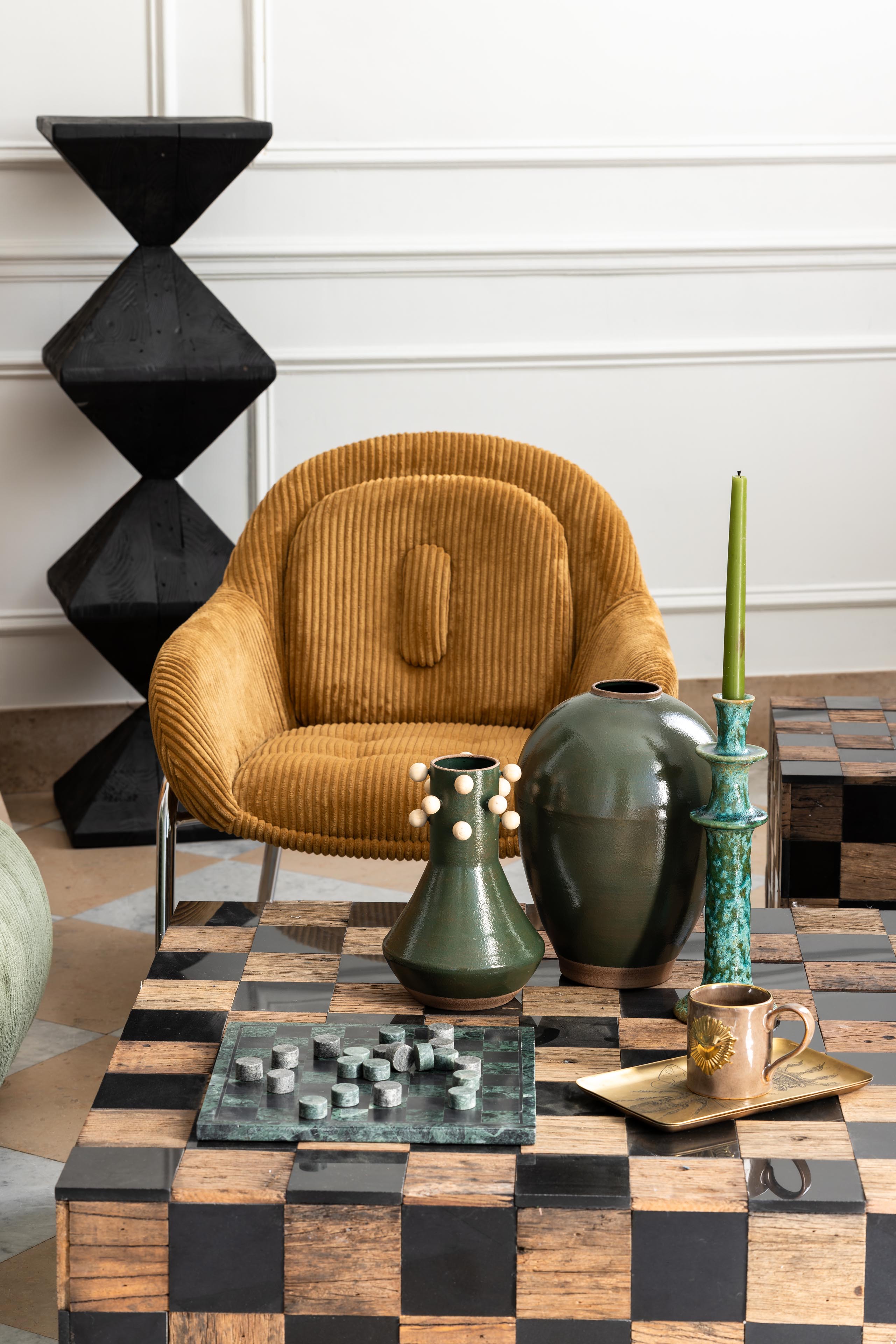 Olea Teal | Candle Holder