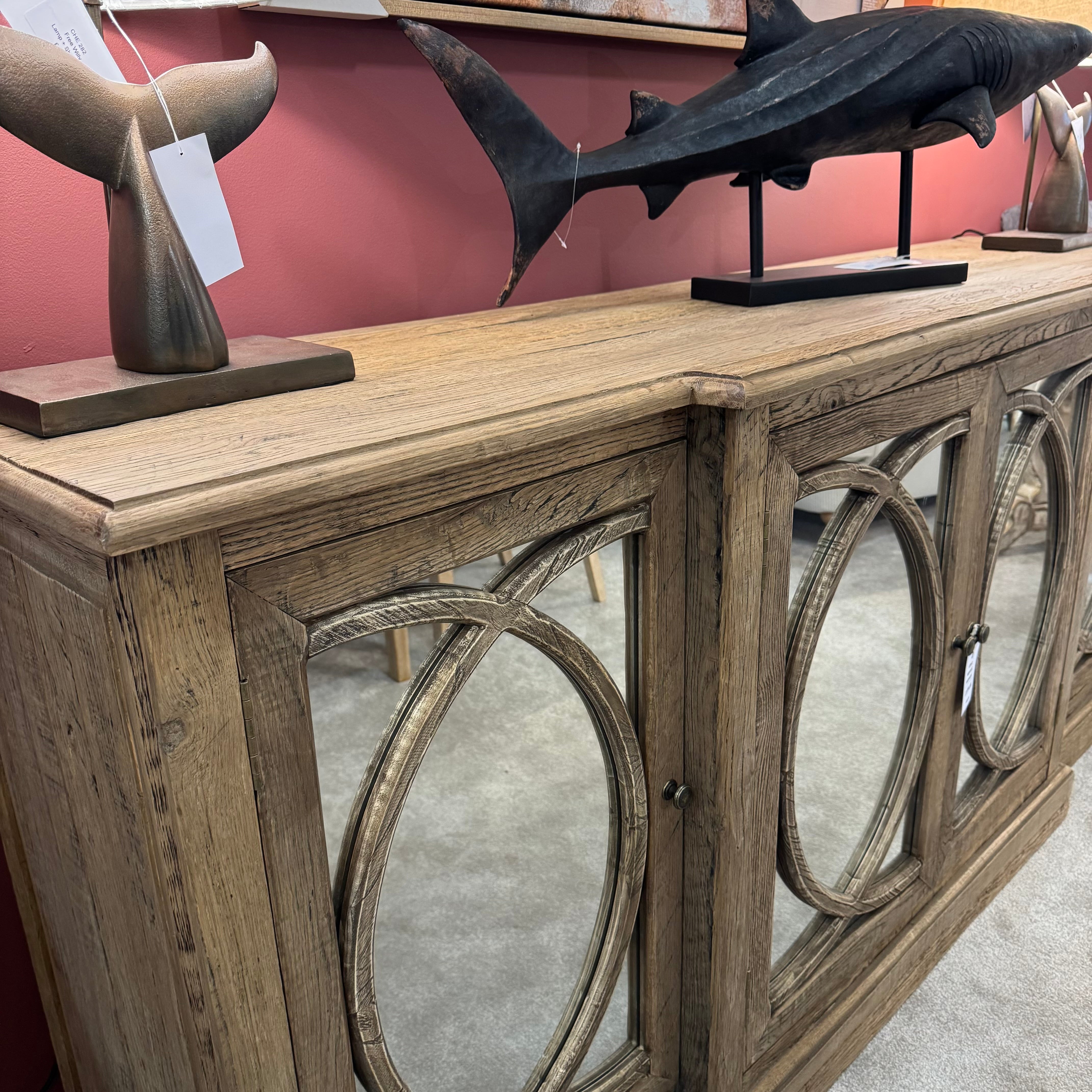 4 Door Mirrored Sideboard