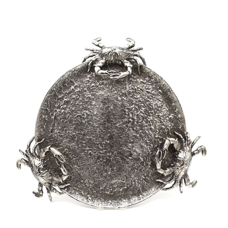 Crab Circular Platter | Silver