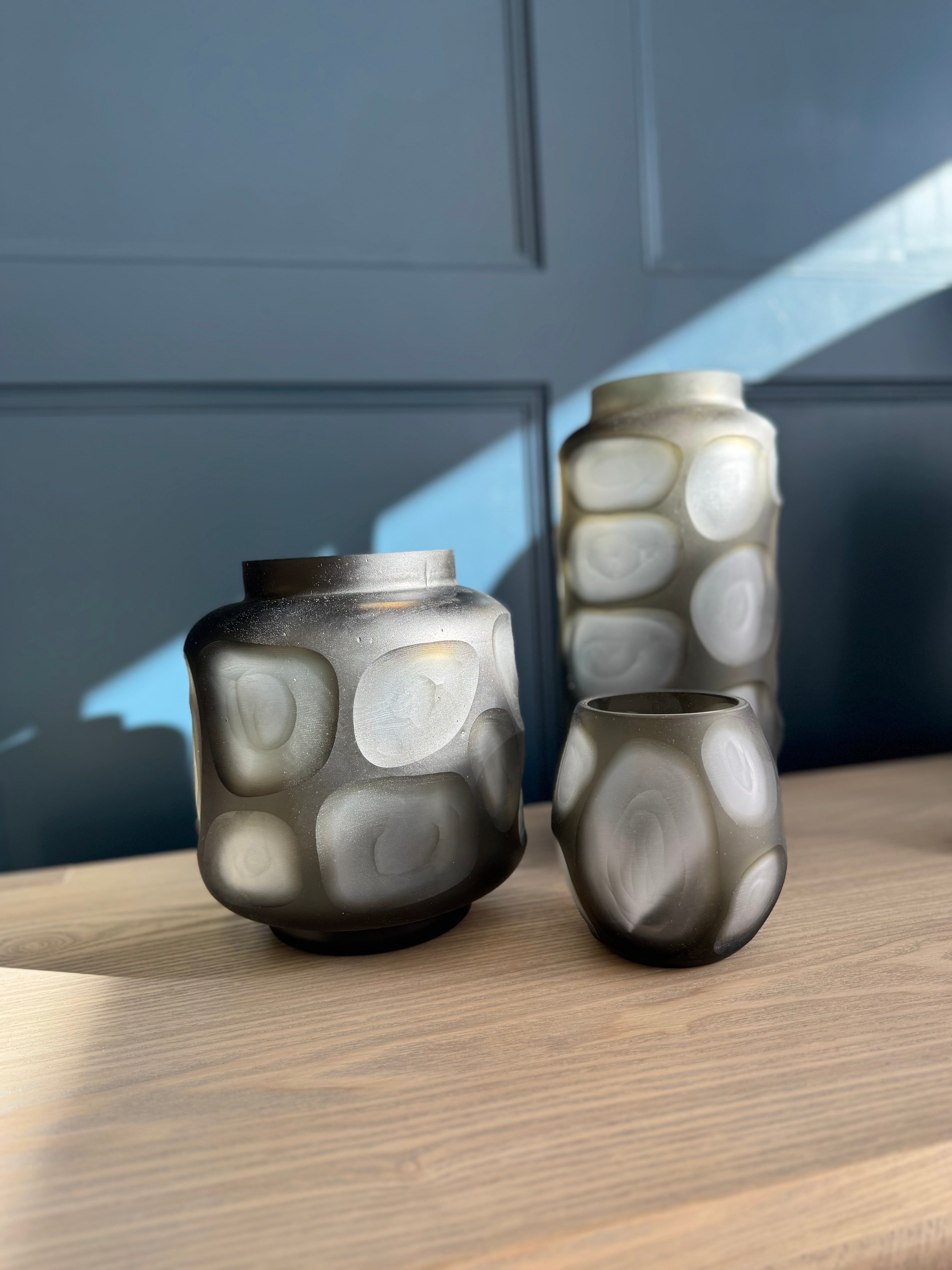 Verdant Carved Round Vase Large