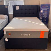 4'6" Headboard & Base  | Wool Sapphire