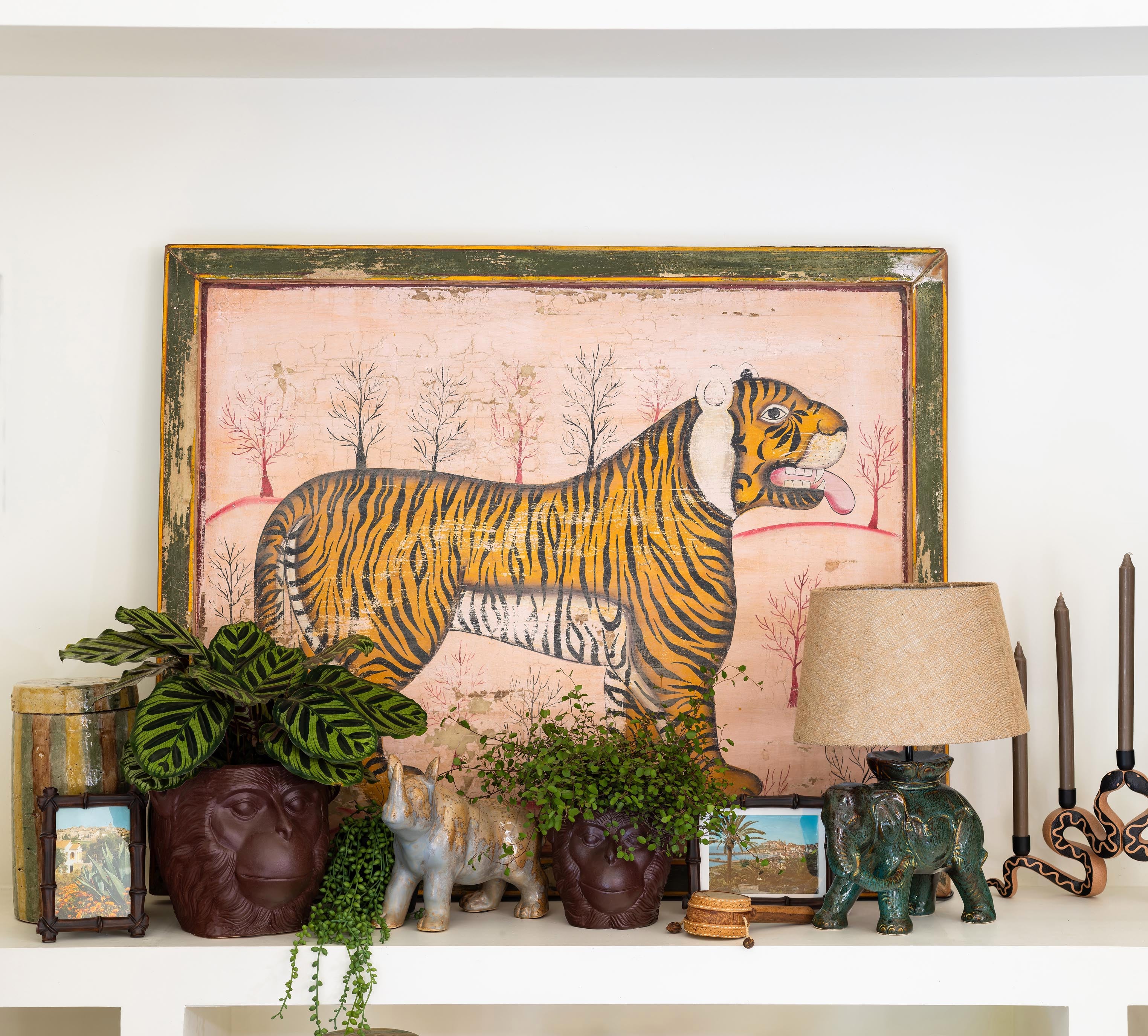 Nelly | Green Elephant Table Lamp