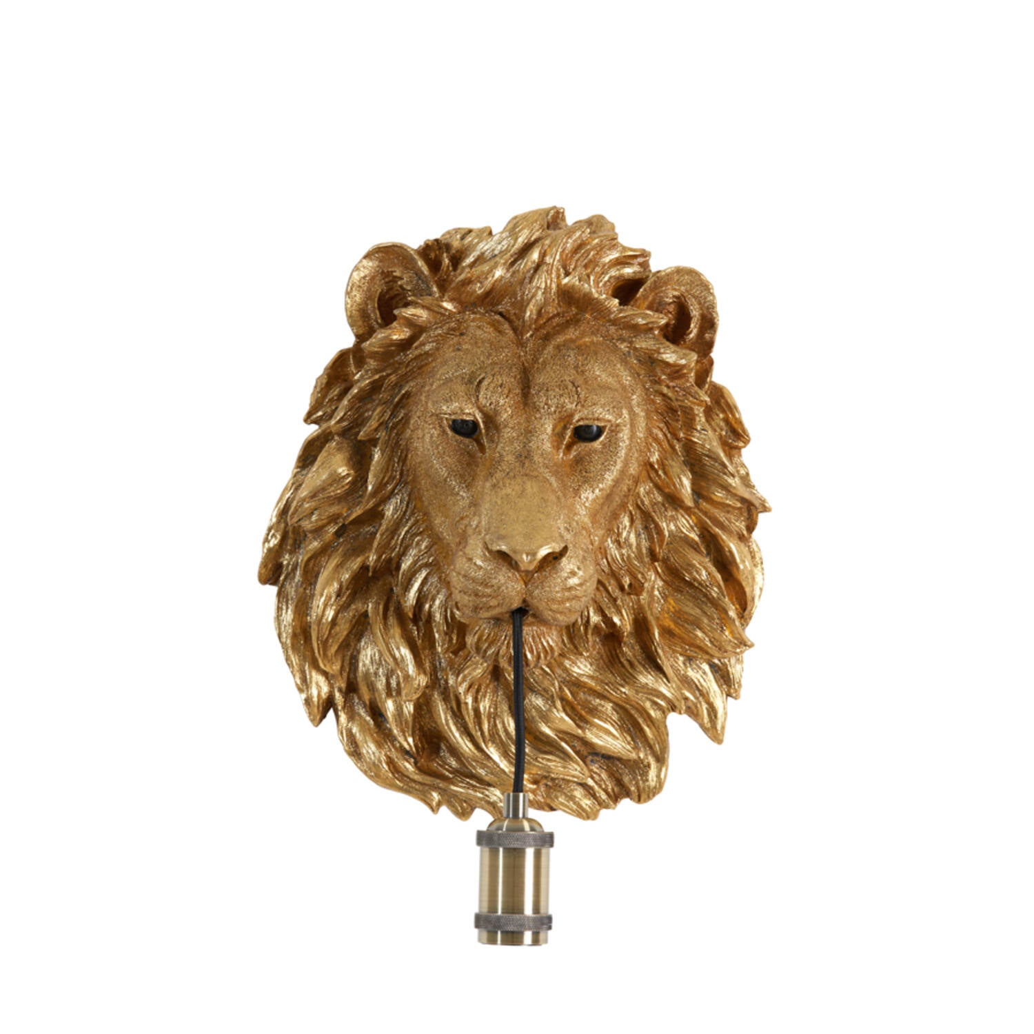 Bronze Lion Wall Light