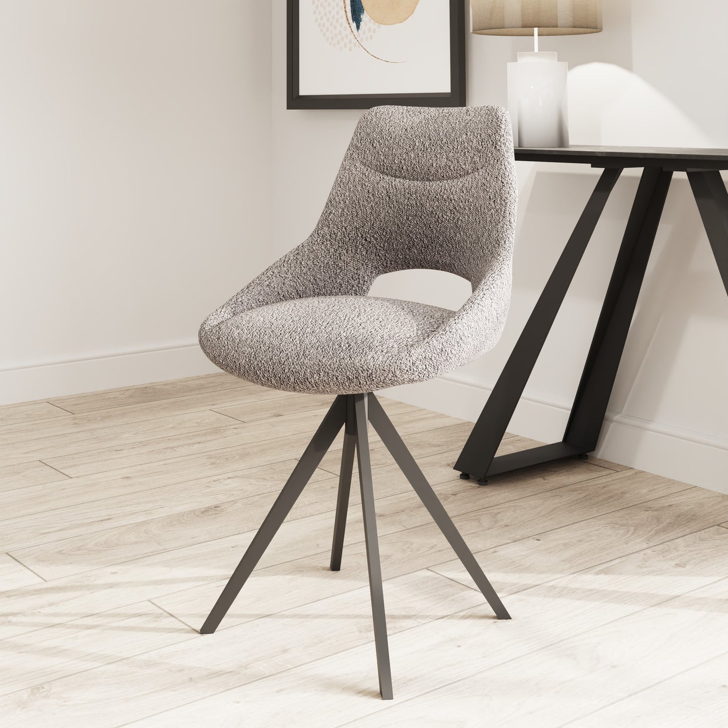 Bow Dining Chair Grey