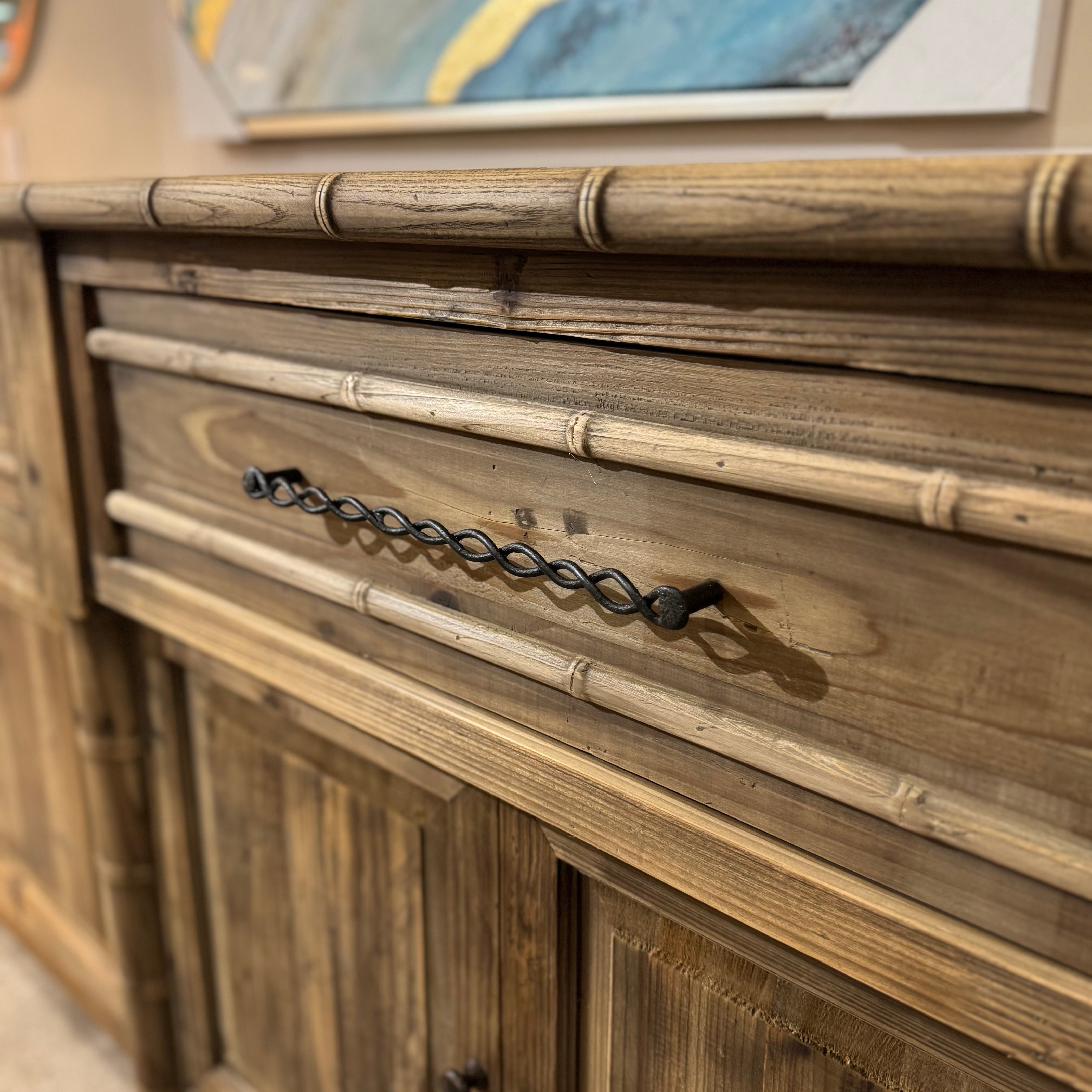 Bamboo Style Pine | Sideboard