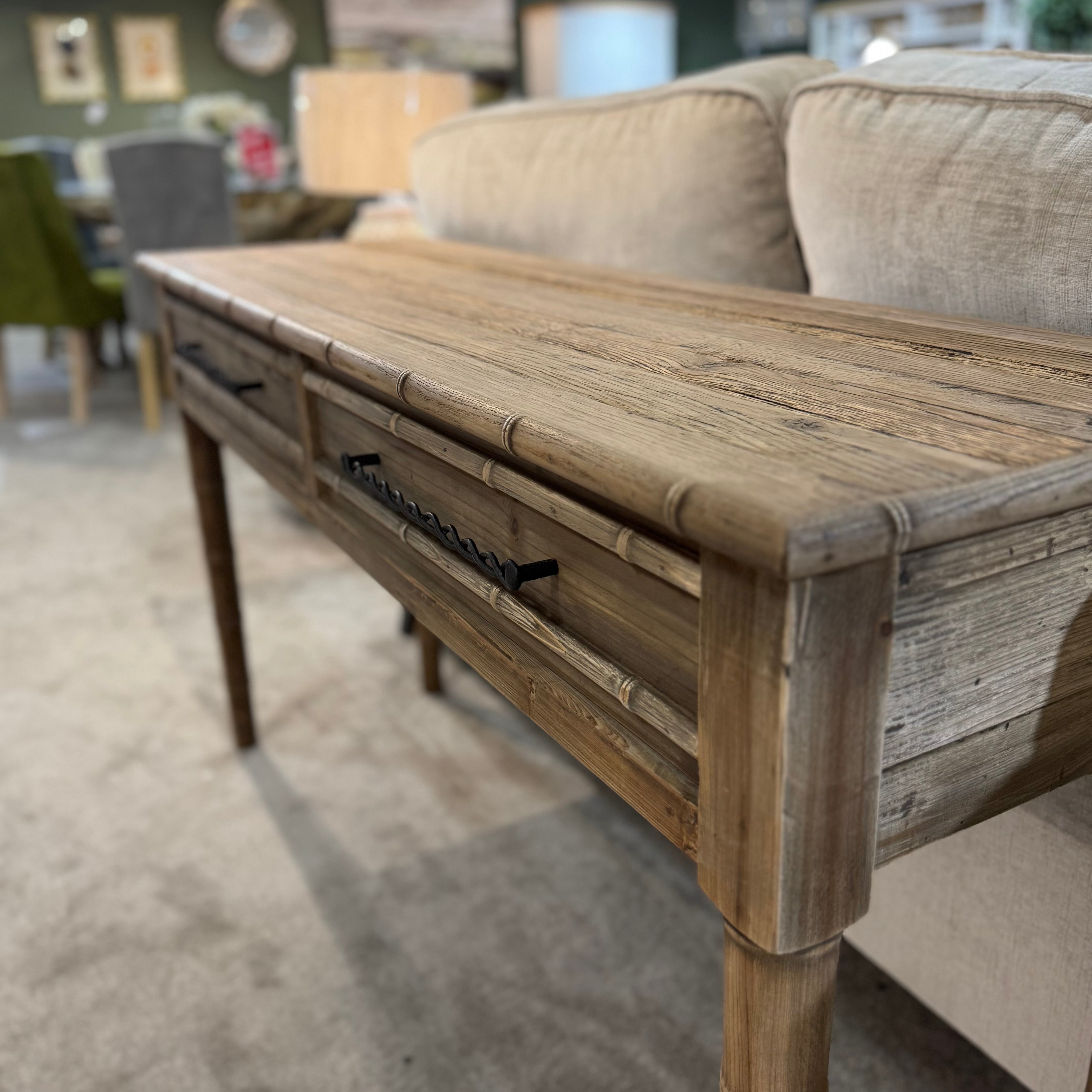 Bamboo Style Pine | Console