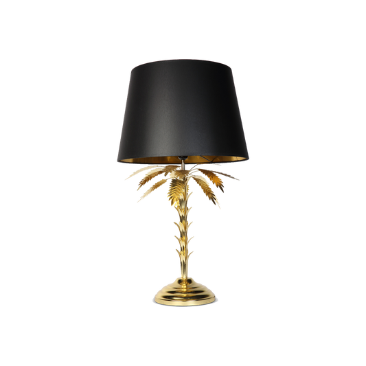 Palm Tree Table Lamp With Black Shade