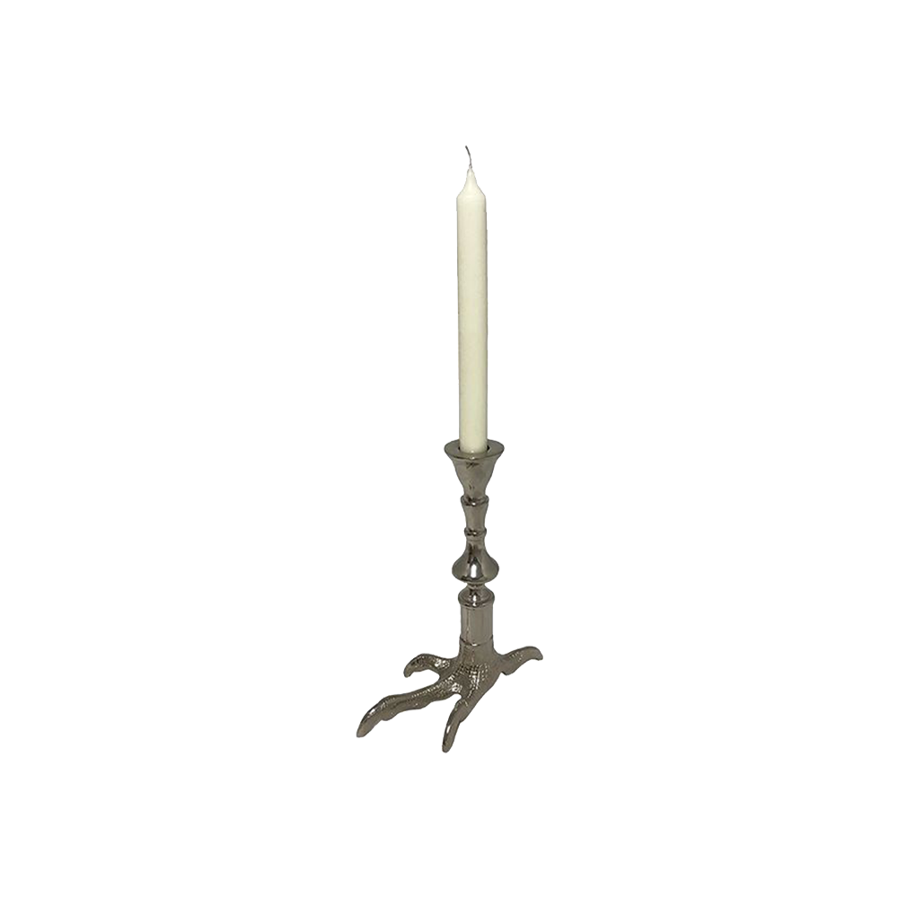 Claw Candle Holder Nickel