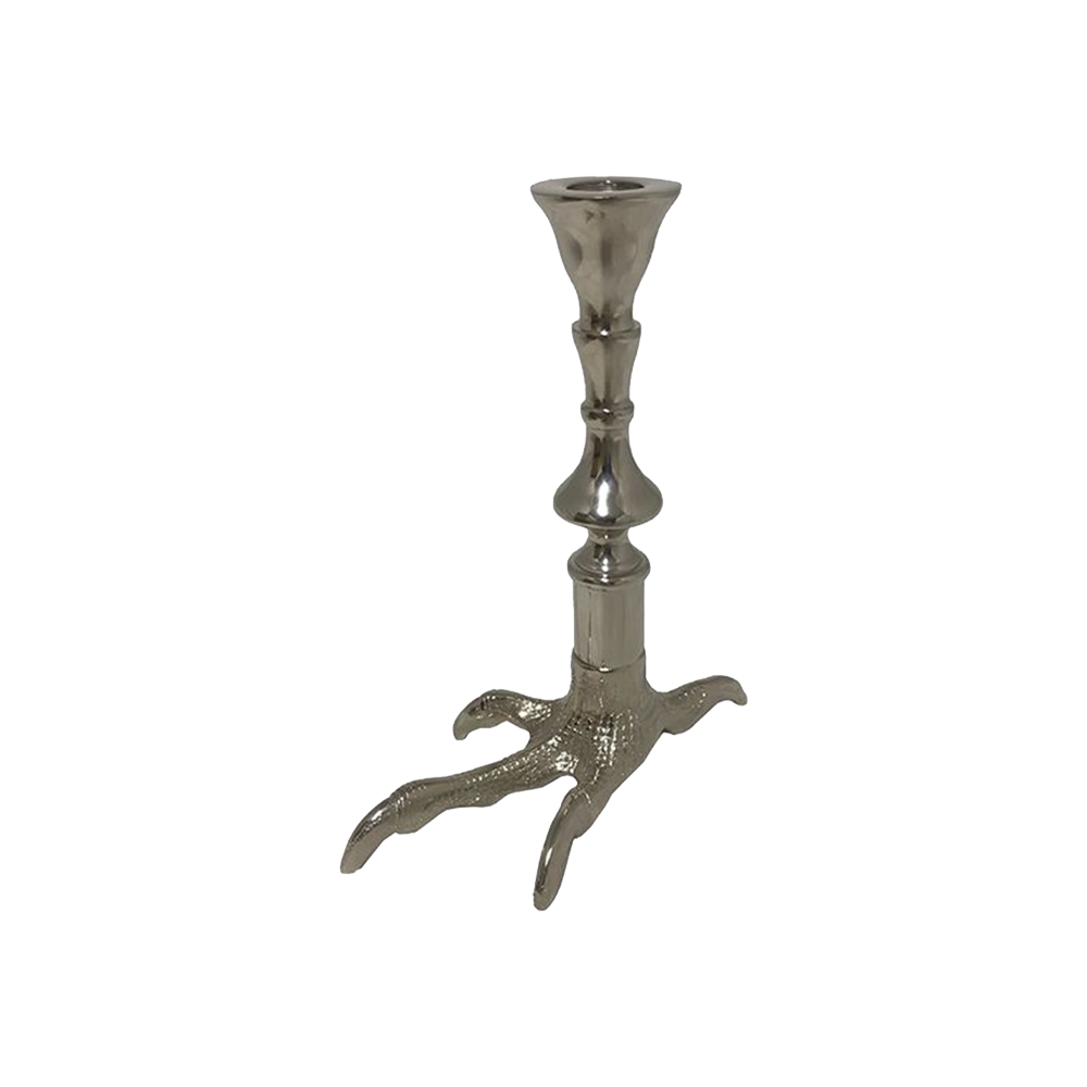Claw Candle Holder Nickel