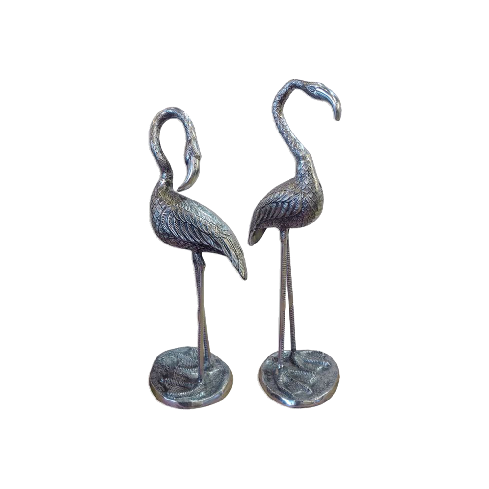 Standing Pair Of Flamingos