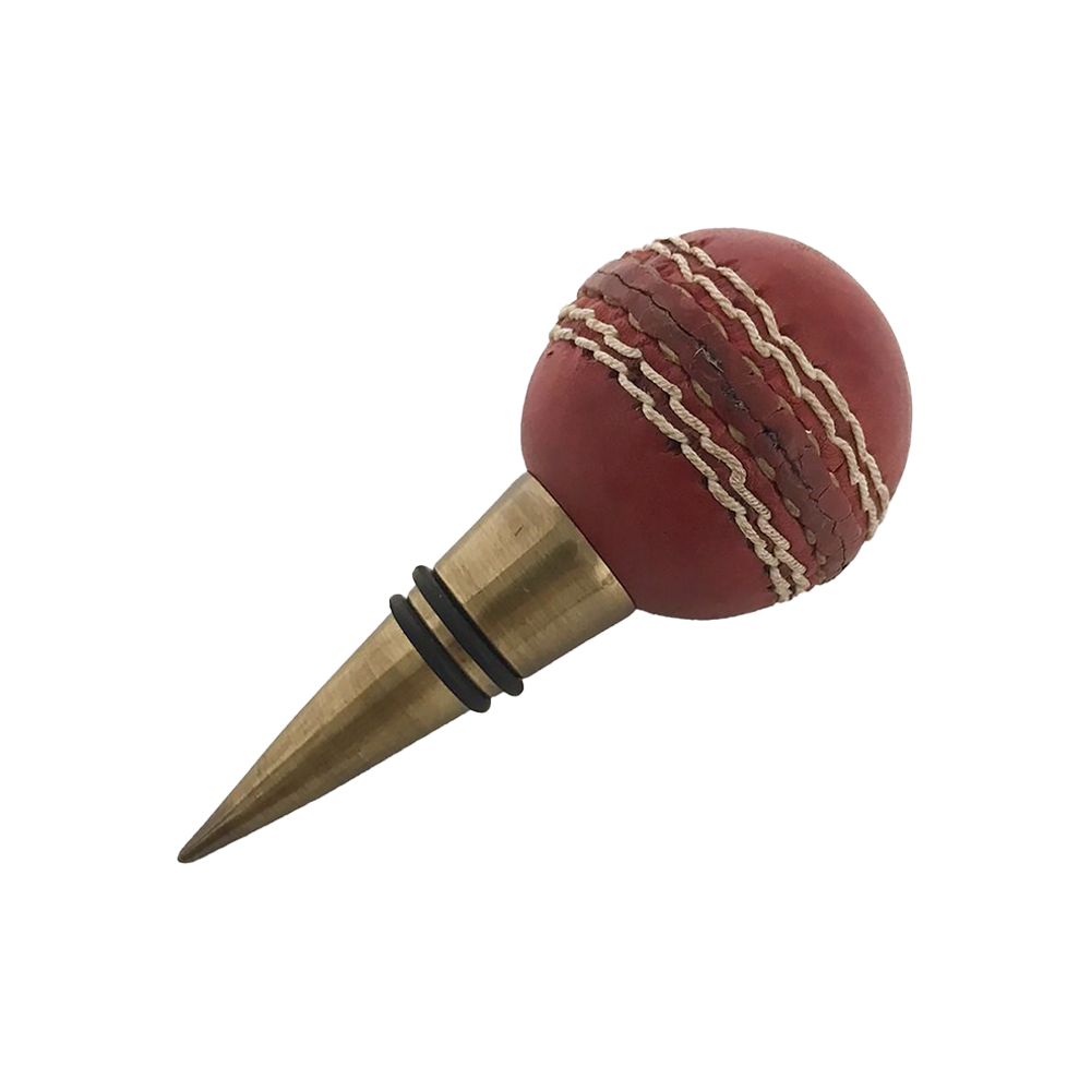Cricket Ball Bottle Stopper
