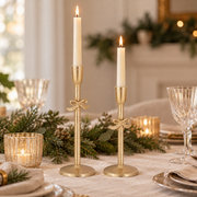 Champagne Bow Candle Holder  | 40 cm