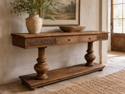 Engraved Console With Drawers