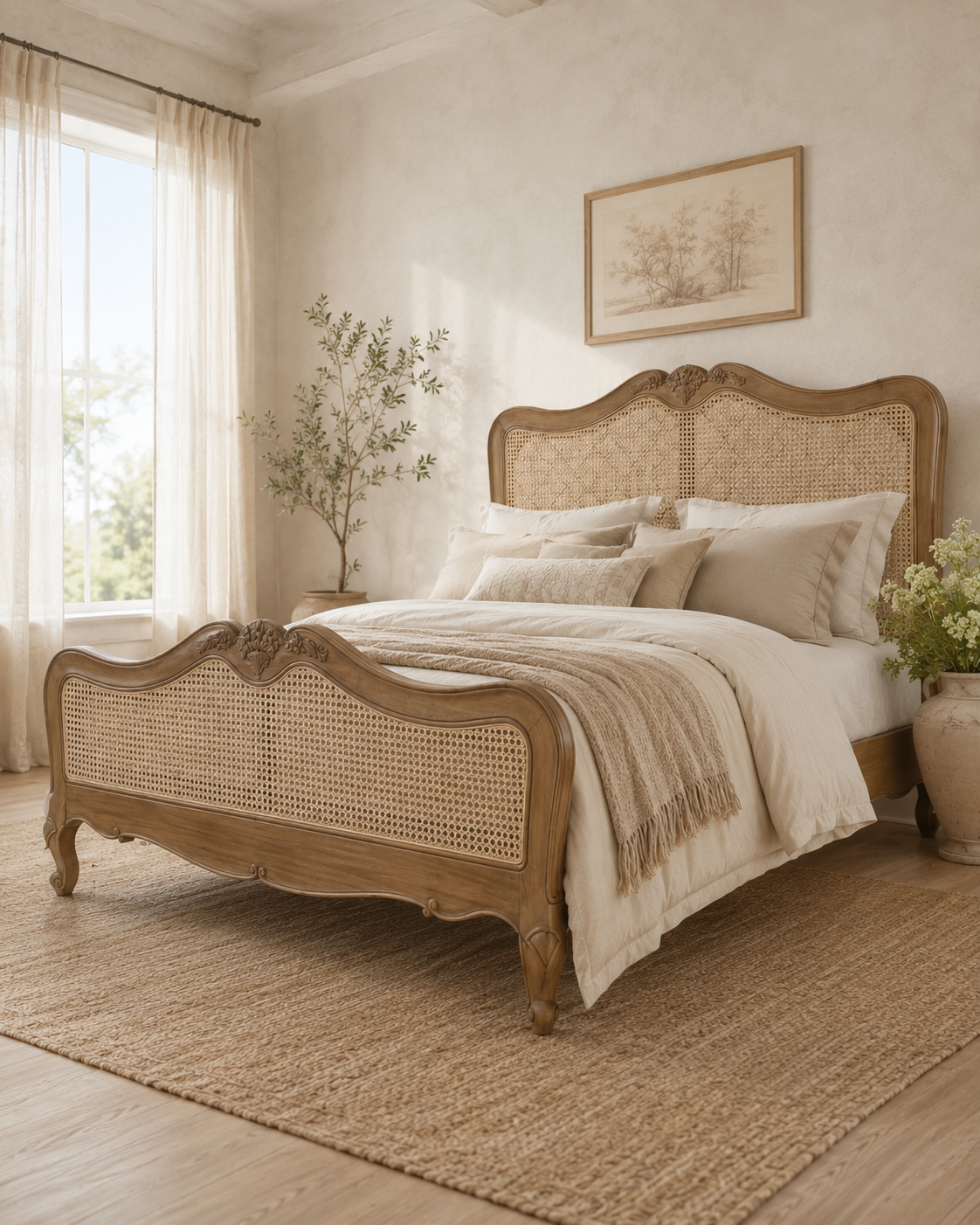 Monet Bedstead | Rattan