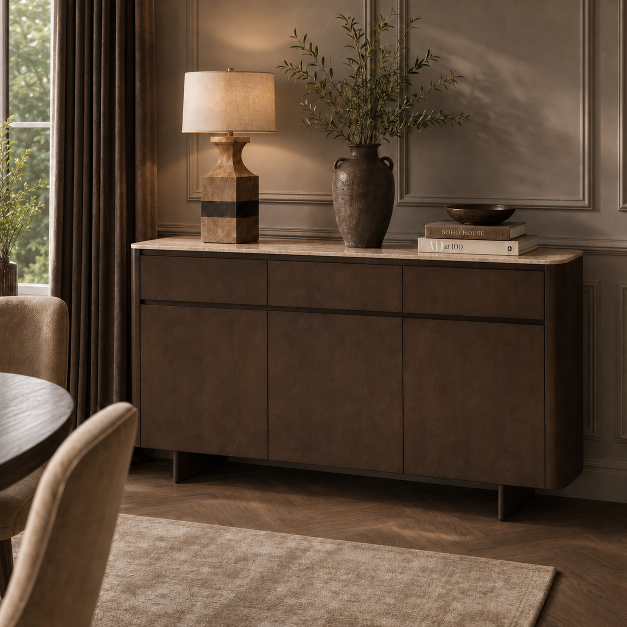 Veyra | 3 Door 3 Drawer Sideboard