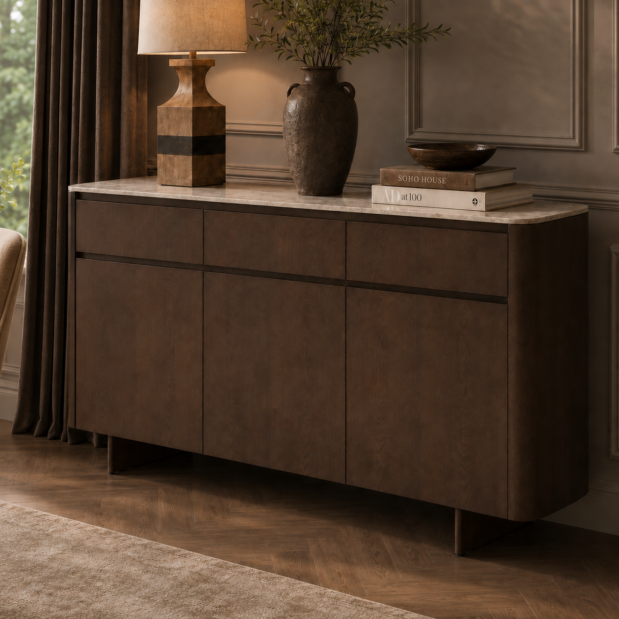 Veyra | 3 Door 3 Drawer Sideboard