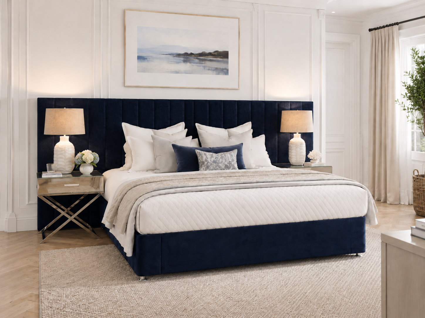 Extra Wide Headboard & End Opening Base