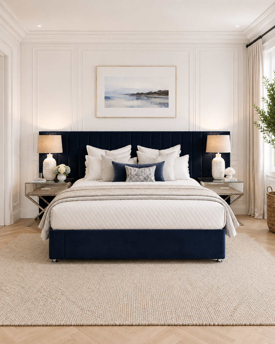 Extra Wide Headboard & End Opening Base