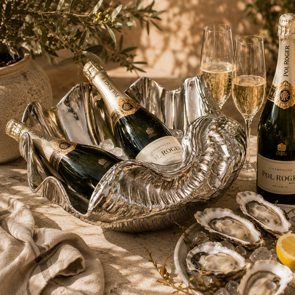 Large Seashore Wine Bottle Holder