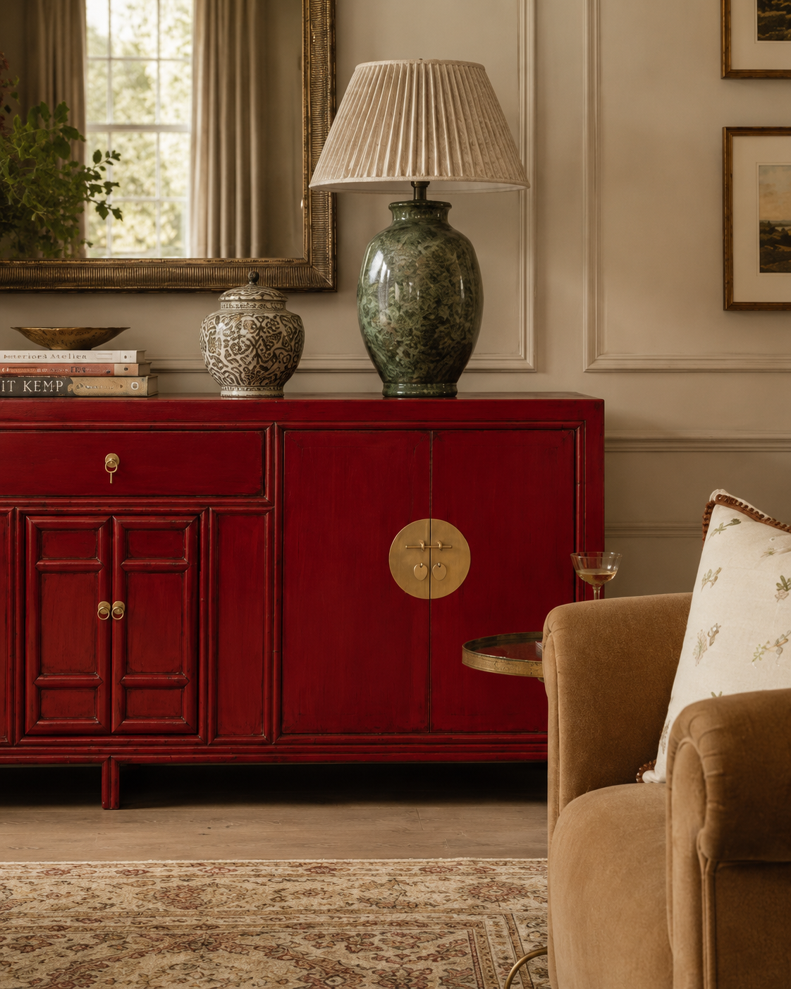 Ming Sideboard – Venetian Red