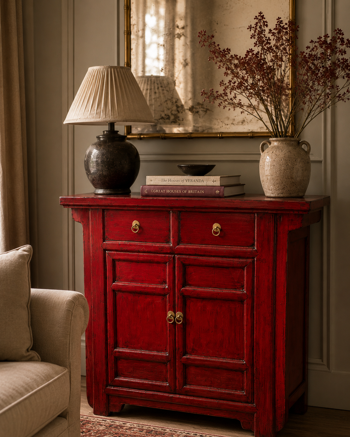 Mini Ming Sideboard – Venetian Red