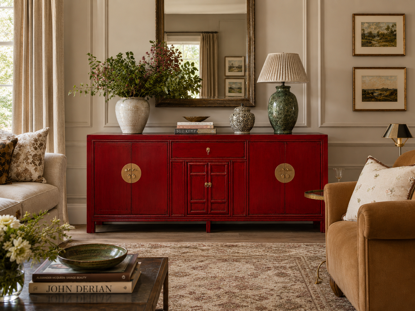 Ming Sideboard – Venetian Red