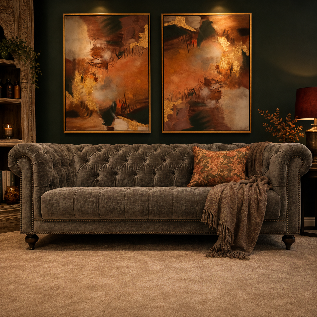 Velvet Chesterfield