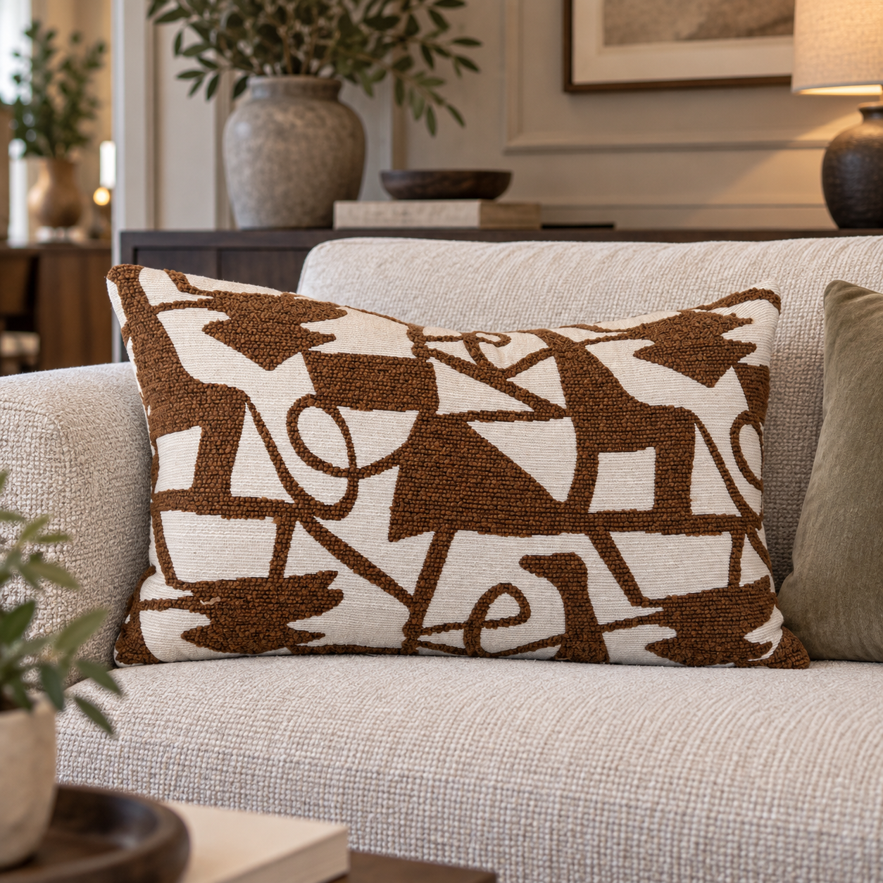 Henri Cognac 40 x 60 Cushion