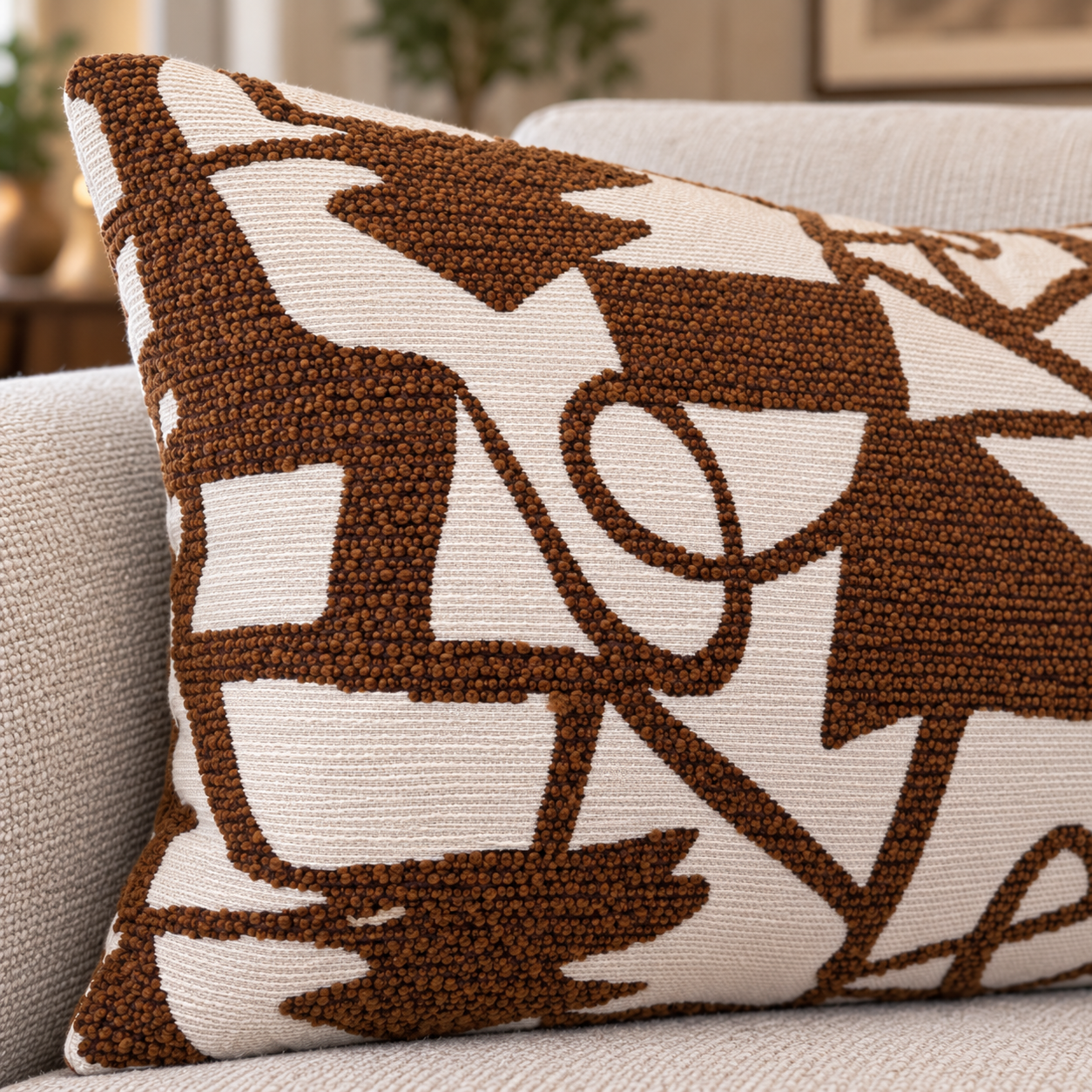 Henri Cognac 40 x 60 Cushion