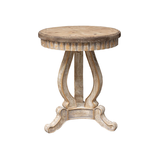 White Wooden Side Table