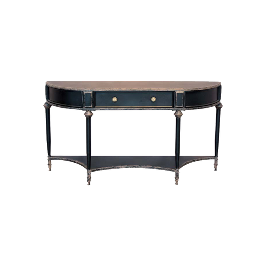 Black Console Table with Drawer