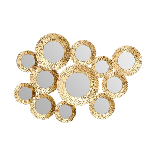 Gold Marcia Hammered Wall Mirror
