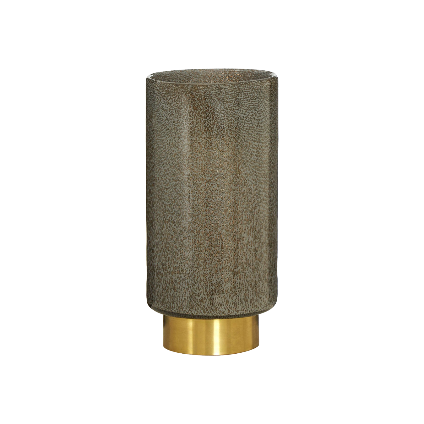 Cleo Grey And Gold Finish Vase
