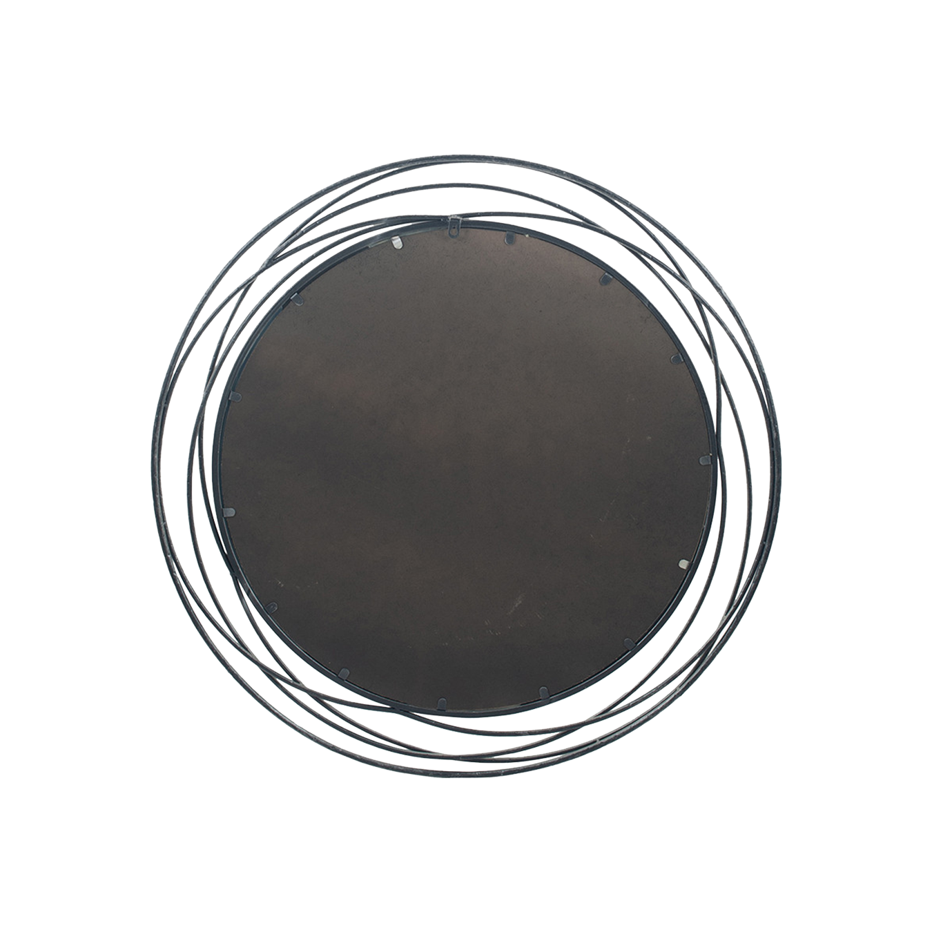Antique Metal Round Wall Mirror