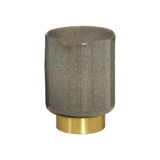 Cleo Grey And Gold Finish Vase