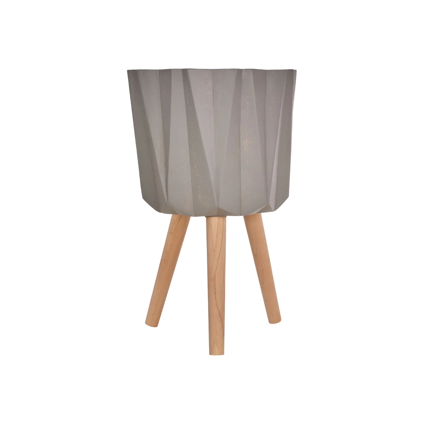 Darnell Large Grey Multi Faceted Planter